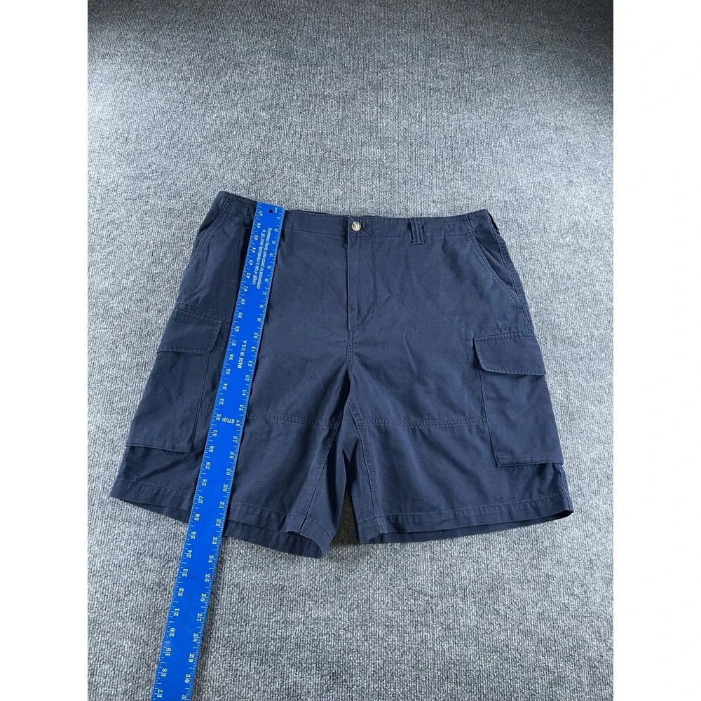 Polo Ralph Lauren Mens Navy Blue Relaxed Fit Cargo Shorts Size 40 Cotton Utility